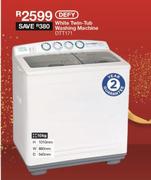 Defy 10kg White Twin Tub Washing Machine DTT171	