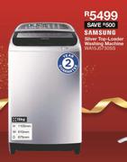 Samsung 15kg Silver Top Loader Washing Machine WA15J5730SS