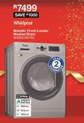 Whirlpool 9/6kg Metallic Front Loader Washer/Dryer WWDC9614S