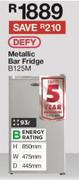 Defy 93L Metallic Bar Fridge B125M