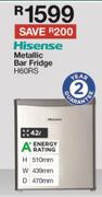 Hisense 42L Metallic Bar Fridge H60RS