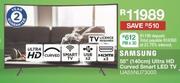 Samsung 55" (140cm) Ultra HD Curved Smart LED TV UA55NU3000
