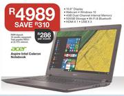 Acer Aspire Intel Celeron Notebook