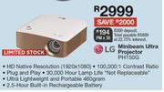 LG Minibeam Ultra Projector PH150G