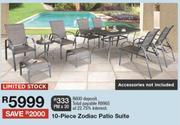 10 Piece Zodiac Patio Suite