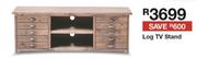 Log TV Stand