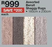 Beruit Shaggy Rugs 160cm x 230cm-Each