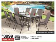 9 Piece Sabrina Patio Suit