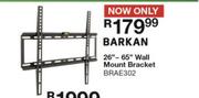 Barkan 26"-65" Wall Mount Bracket BRAE302