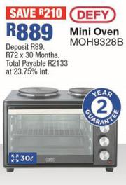 defy 30l compact oven