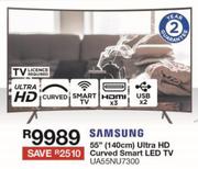 Samsung 55" (140cm) Ultra HD Curved Smart LED TV UA55NU7300