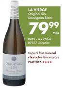 LA Vierge Original Sin Sauvignon Blanc-750ml
