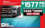 Hisense 100" (254cm) 4K Laser TV 100L9G