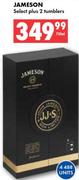 Jameson Select Plus 2 Tumblers-750ml