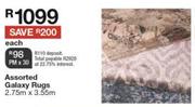 Assorted Galaxy Rugs-2.75m x 3.55m Each