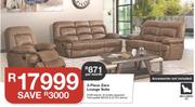 3 Piece 3 Recliners Zara Lounge Suite