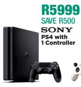 Sony PS4 With 1 Controller