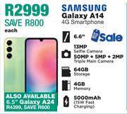 Samsung Galaxy 6.5" A24 4G Smartphone-Each