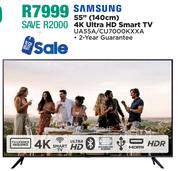 Samsung 55" (140cm) 4K Ultra HD Smart TV UA55A/CU7000KXXA
