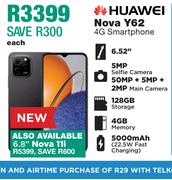 Huawei Nova Y62 4G Smartphone-Each