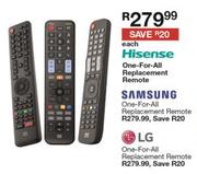 Samsung One For All Replacement Remote-Each