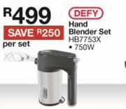 Defy Hand Blender Set HB7753X-750W