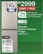 KIC 239L Metallic Bottom Freezer Fridge KBF525/1