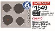 Defy Stainless Steel Slimline Hob With Control Panel DHD358/399