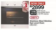 Defy Stainless Steel Slimline Eye Level Oven DBO461