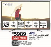 JVC 55"(140cm) Ultra HD Smart LED TV LT-55N775