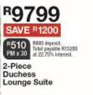 2 Piece Duchess Lounge Suite