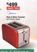 Midea Red 2 Slice Toaster MT-RS2L13WR