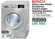 Bosch 9Kg Silver Inox Finish Eco Silence Front Loader Washing Machine WAT2848SZA
