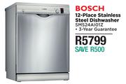 Bosch 12 Place Stainless Steel Dishwasher SMS24AI01Z