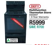 Defy Multifunction Thermofan Stove DSS697