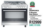 LA Germania 5 Burner Gas Stove TUS95C61LDXCI