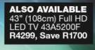Hisense 43" (108cm) Full HD LED TV 43A5200F
