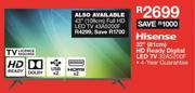 Hisense 32" (81cm) HD Ready Digital LED TV 32A5200F