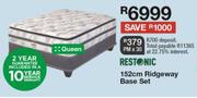 Restonic 152cm Queen Ridgeway Base Set