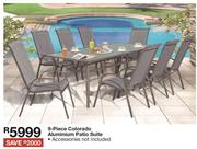 9 Piece Colorado Aluminium Patio Suite