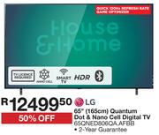 LG 65" (165cm) Quantum Dot & Nano Cell Digital TV 65QNED806QA.AFBB