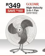 Goldair High Velocity 3 In 1 Fan GHV1802