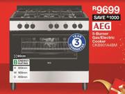 AEG 90cm 5 Burner Gas/ Electric Cooker CKB901A4BM