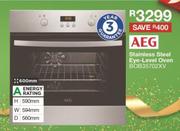 AEG 600mm Stainless Steel Eye Level Oven BOB35702XV