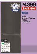KIC 314Ltr Black Bottom Freezer Fridge KBF635BL
