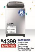 Samsung 13kg Grey Active Dualwash Top Loader Washing Machine WA13J5710SG