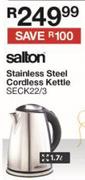 Salton 1.7Ltr Stainless Steel Cordless Kettle SECK22/3