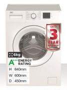 DEFY White Front Loader Washing Machine - (DAW381)