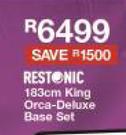 Restonic 183cm Orca-Deluxe King Base Set