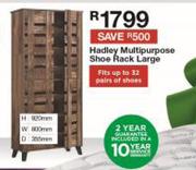 Hadley Multipurpose Shoe Rack Large